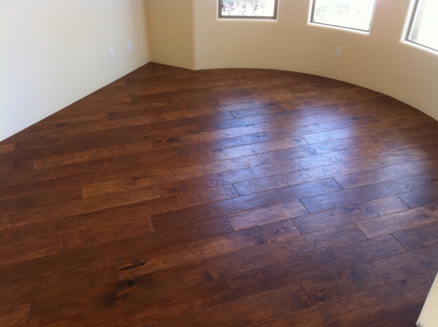 The curved space is a challenge that our installers were able to overcome.